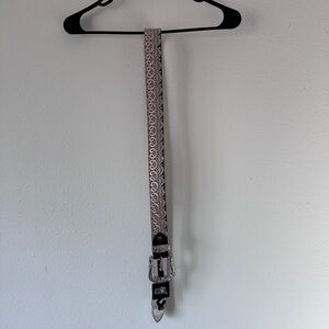 Elegant Silver and Black Women's Belt